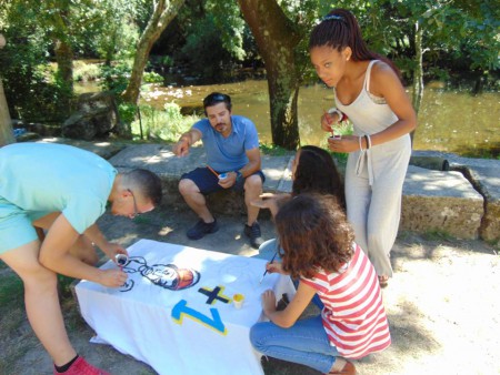 Pintura dos estandartes